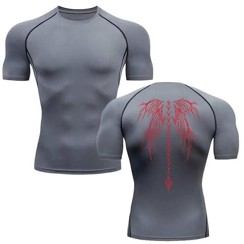 2025 Viral Jujutsu Kaisen Compression Shirt - Anime Fitness Gym T-Shirt Breathable True Fit Dazzle