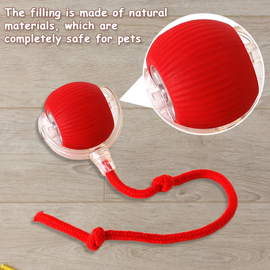 2025 Viral Rechargeable Cat Rolling Ball Toy - Automatic Interactive Self-Rotating Anti-Depression Dazzle