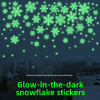 Luminous Christmas Snowflake Decoration Stickers Dazzle Frenzy