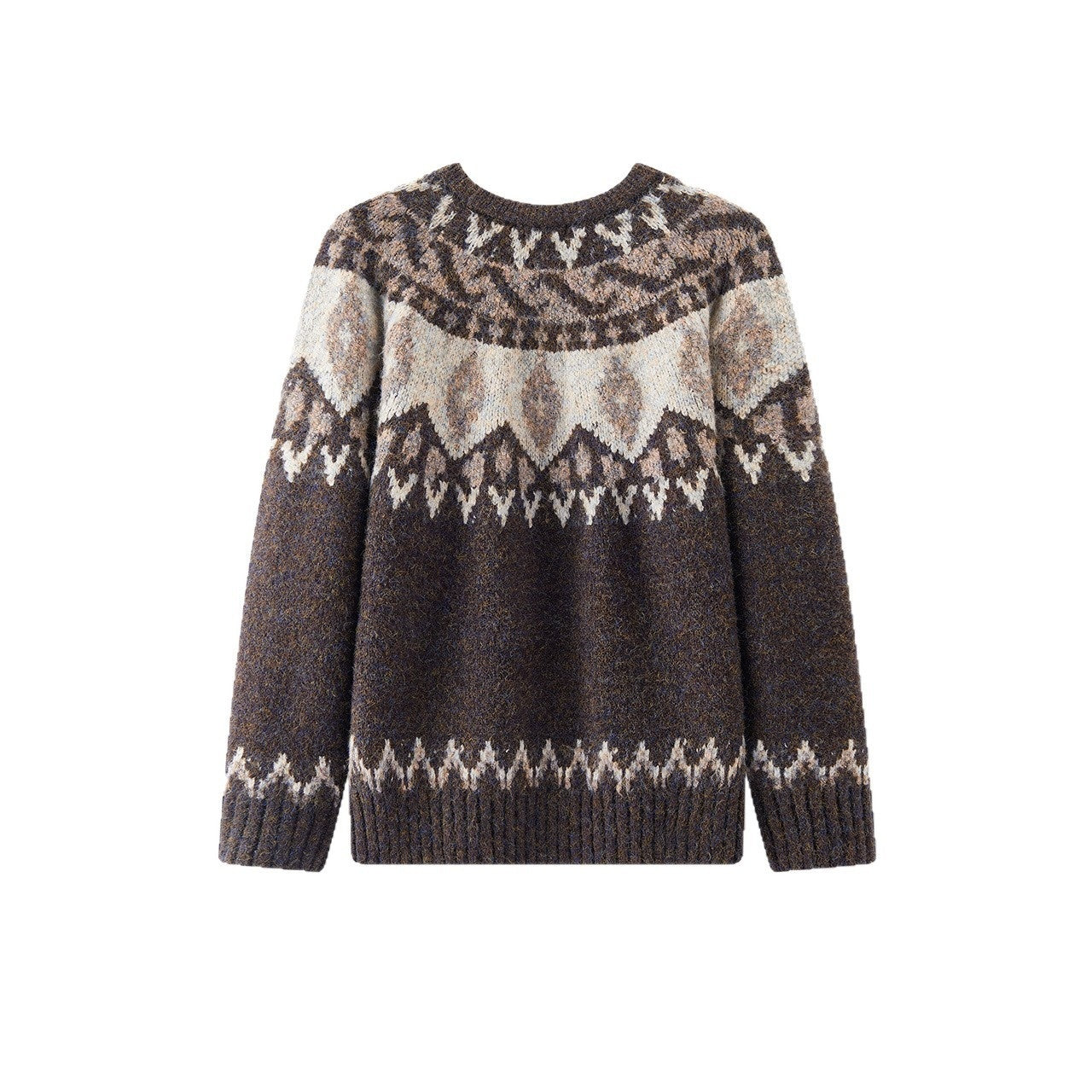 Men's Round Neck Jacquard Christmas Knitted Sweater kfghf899 Store
