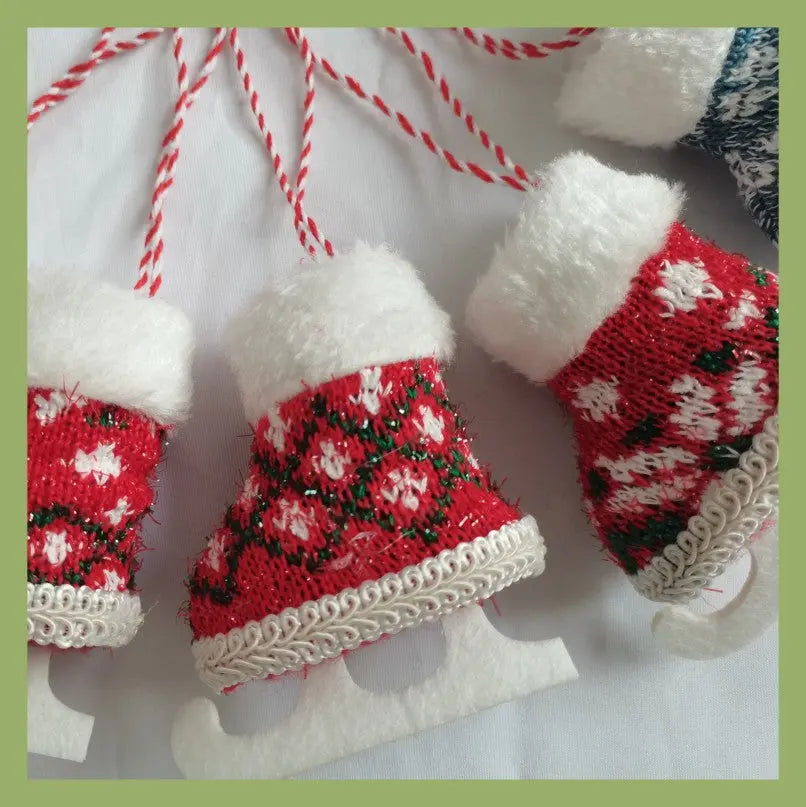 Christmas Skates Decorative Pendant Dazzle Frenzy