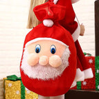 Gold Velvet Santa Claus Christmas Gift Bag Dazzle Frenzy