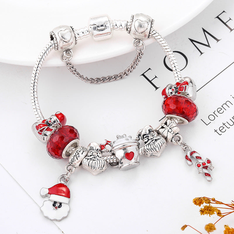 Bracelet DIY Santa Claus Truncheon Pendant Bracelet kfghf899 Store