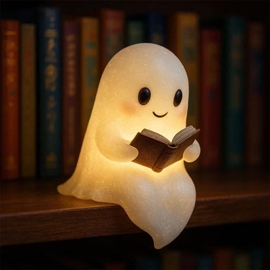 2025 Viral Cute Ghost Night Light - Resin Spooky Adorable 10cm Bedroom Glow Dazzle
