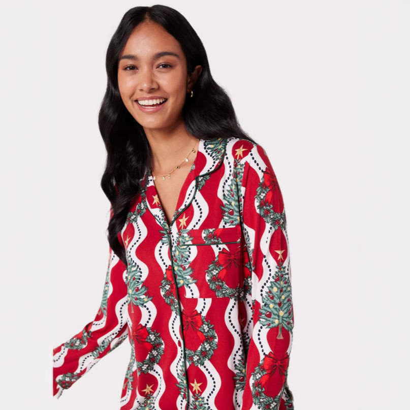 Christmas Printed Long-sleeved Trousers Autumn Ladies Home Leisure Suit kfghf899 Store