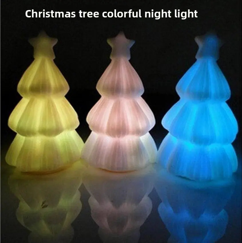 LED Acrylic Colorful Christmas Tree Night Light Dazzle Frenzy
