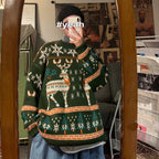 Christmas Sweater Men's Loose Pullover kfghf899 Store