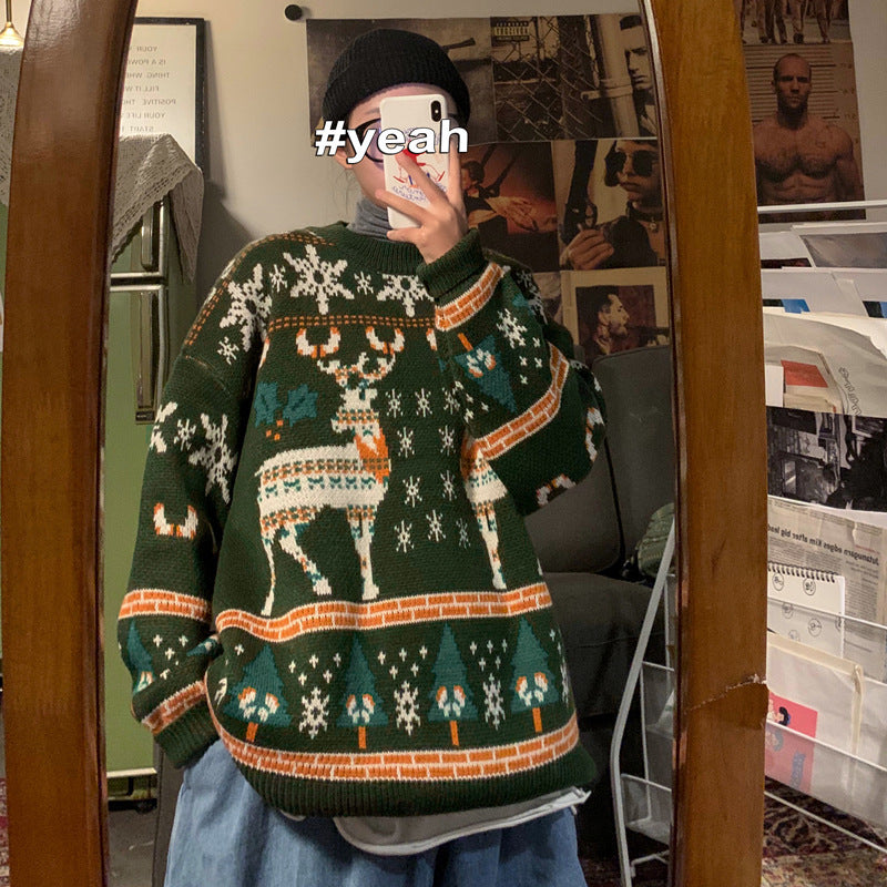 Christmas Sweater Men's Loose Pullover kfghf899 Store