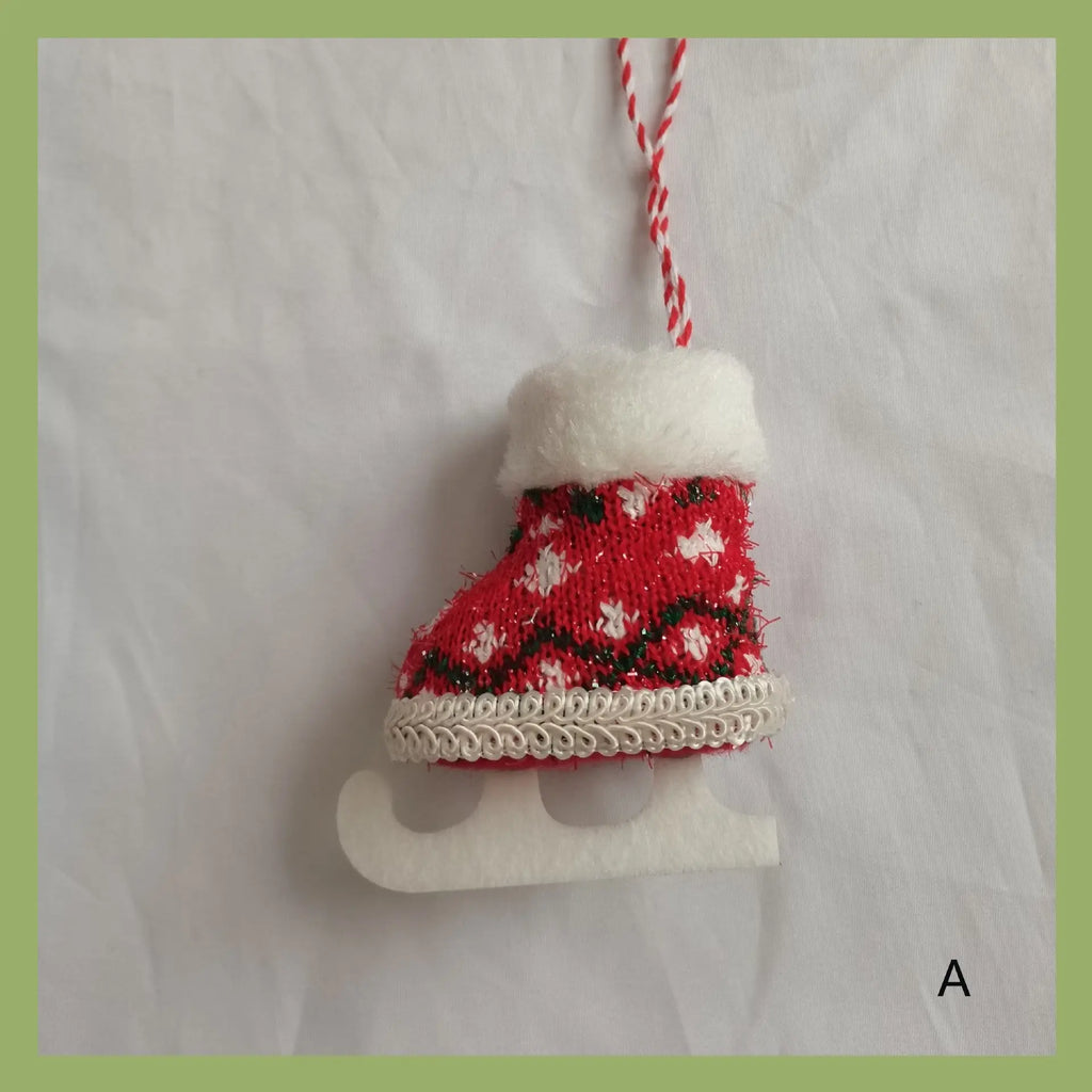 Christmas Skates Decorative Pendant Dazzle Frenzy