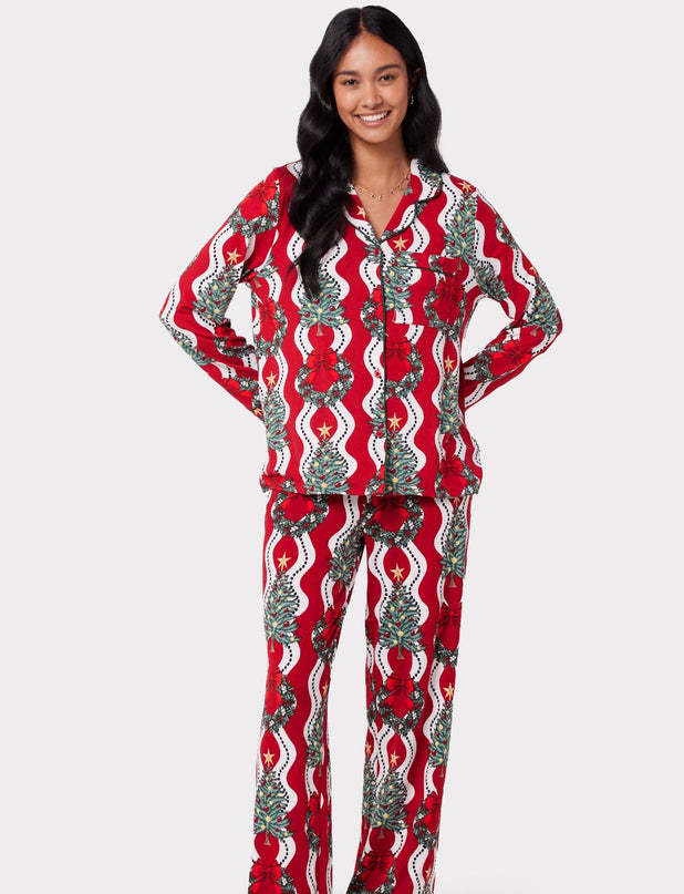 Christmas Printed Long-sleeved Trousers Autumn Ladies Home Leisure Suit kfghf899 Store
