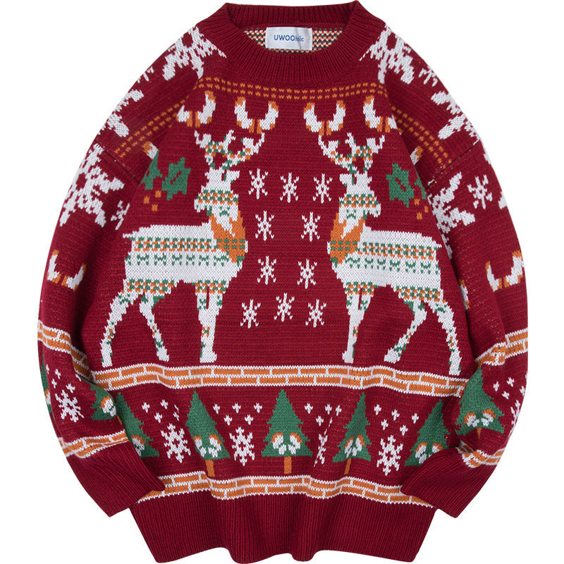 Christmas Sweater Men's Loose Pullover kfghf899 Store
