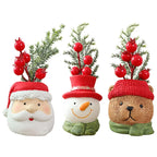Resin Christmas Gnome Doll Santa Snowman Decoration Ornament Dazzle Frenzy
