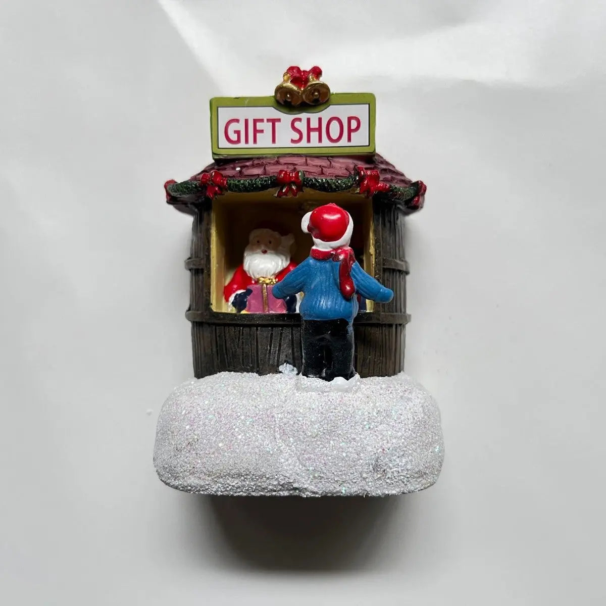 Christmas Resin Mini House Santa Shop Ornament Dazzle Frenzy