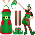 Christmas Party Apron and Hat Set Dazzle Frenzy