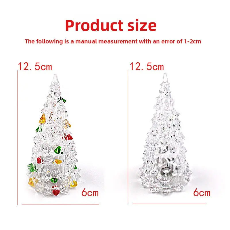 LED Acrylic Colorful Christmas Tree Night Light Dazzle Frenzy