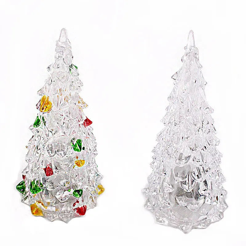 LED Acrylic Colorful Christmas Tree Night Light Dazzle Frenzy