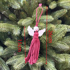 Bohemian Handmade Cotton Rope Christmas Angel Pendant Dazzle Frenzy