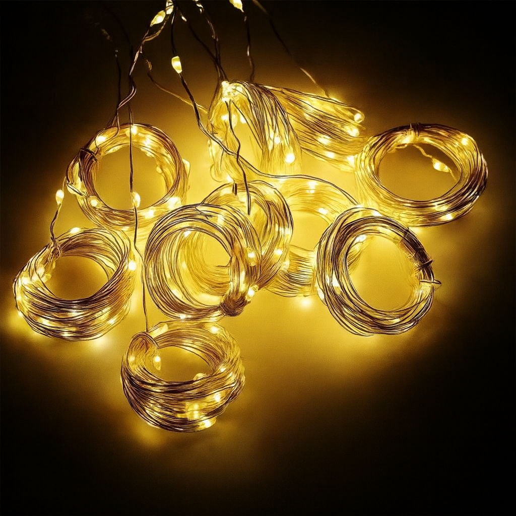 2025 Viral Nordic Luxe Solar Flower Glow Lights - Magical Garden String Curtain Dazzle