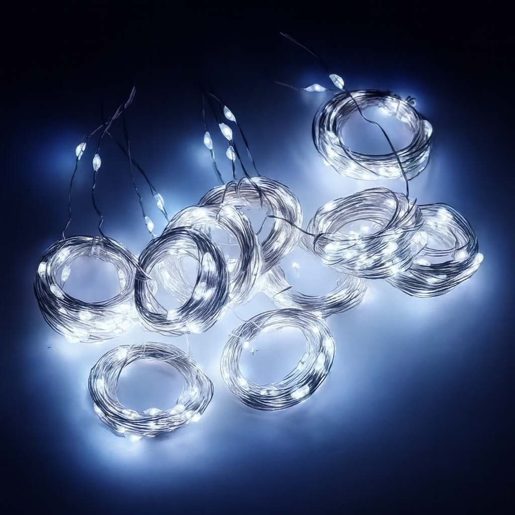 2025 Viral Nordic Luxe Solar Flower Glow Lights - Magical Garden String Curtain Dazzle