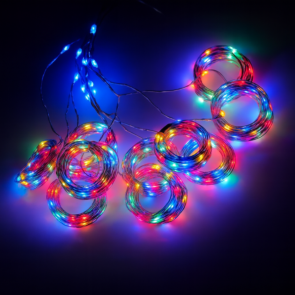 2025 Viral Nordic Luxe Solar Flower Glow Lights - Magical Garden String Curtain Dazzle