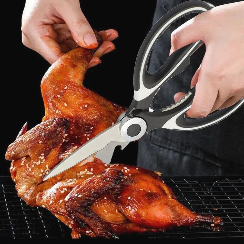 2025 Viral Kitchen Scissors - Stainless Steel Multi-Purpose Meat Vegetable Shears Dazzle Cutter
