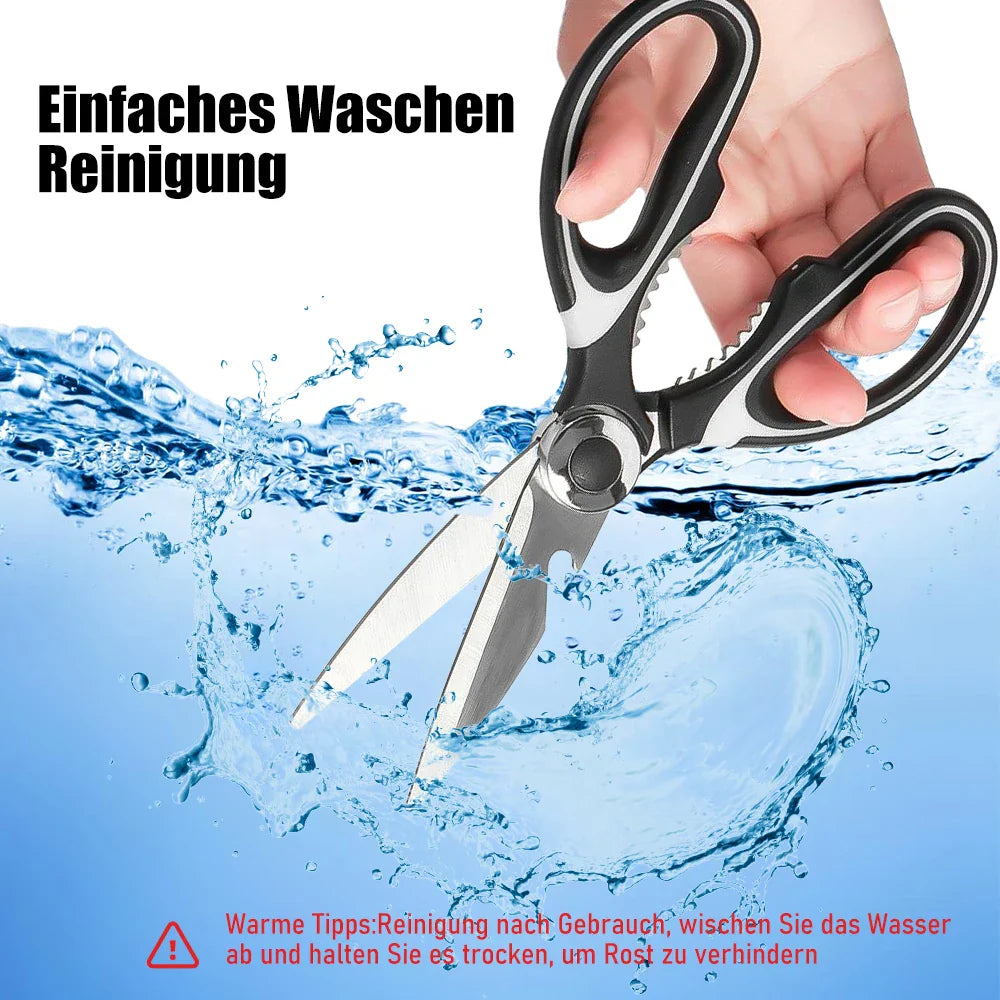 2025 Viral Kitchen Scissors - Stainless Steel Multi-Purpose Meat Vegetable Shears Dazzle Cutter