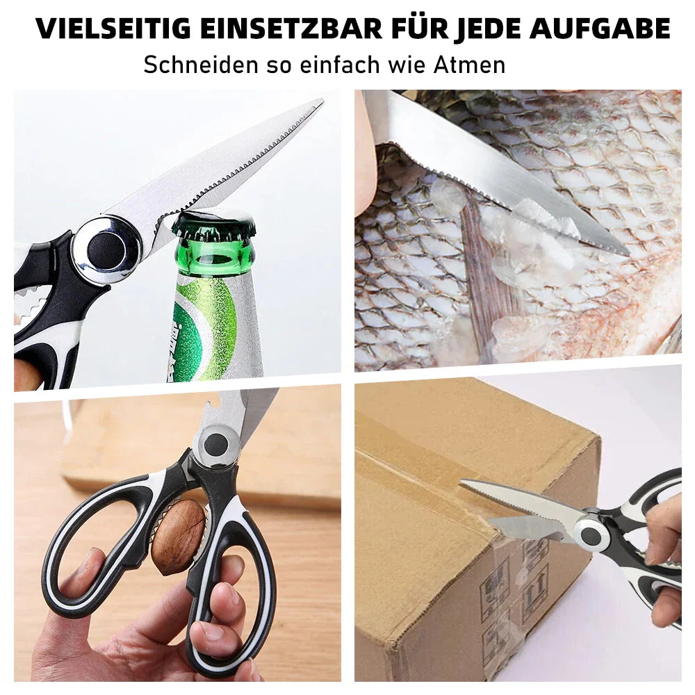 2025 Viral Kitchen Scissors - Stainless Steel Multi-Purpose Meat Vegetable Shears Dazzle Cutter