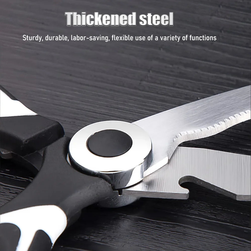 2025 Viral Kitchen Scissors - Stainless Steel Multi-Purpose Meat Vegetable Shears Dazzle Cutter