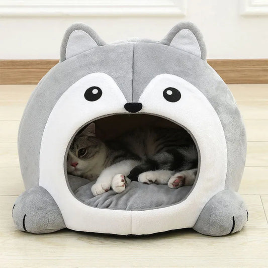 2025 Viral PurrfectPlek Cat Puppy Cushion - Ultra Soft Plush Cozy Nap Den Dazzle