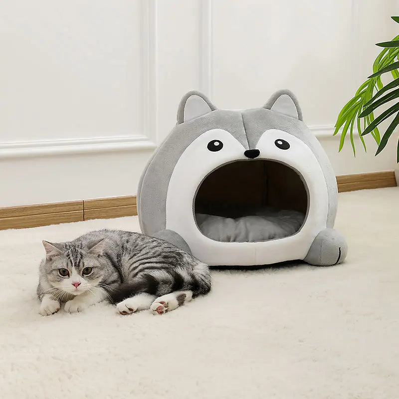2025 Viral PurrfectPlek Cat Puppy Cushion - Ultra Soft Plush Cozy Nap Den Dazzle