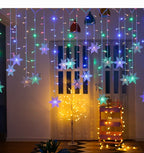 110V 220V Snowflakes  Curtain Garland on The Window Fairy Lights New Year Garland Festoon Led Lights String Christmas Decor Dazzle Frenzy