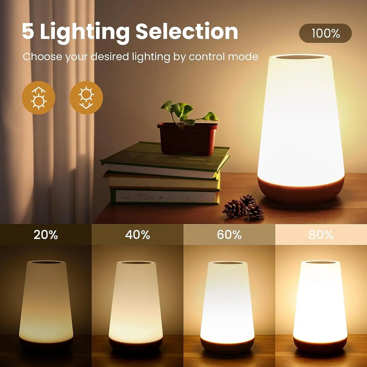 2025 Viral RGB Rechargeable Night Light - 13 Colors Touch Remote Control Portable Dazzle Lamp