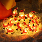 2M 20leds Christmas Decoration Garland Lights String Santa Claus Snowflake Battery Powered New Year Party Wedding Fairy Light Dazzle Frenzy