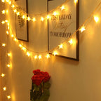 LED Star Fairy Lights Outdoor Chain Lights Garland Bulb String Lights Party Home Wedding Terrace Garden Christmas Decoration Dazzle Frenzy