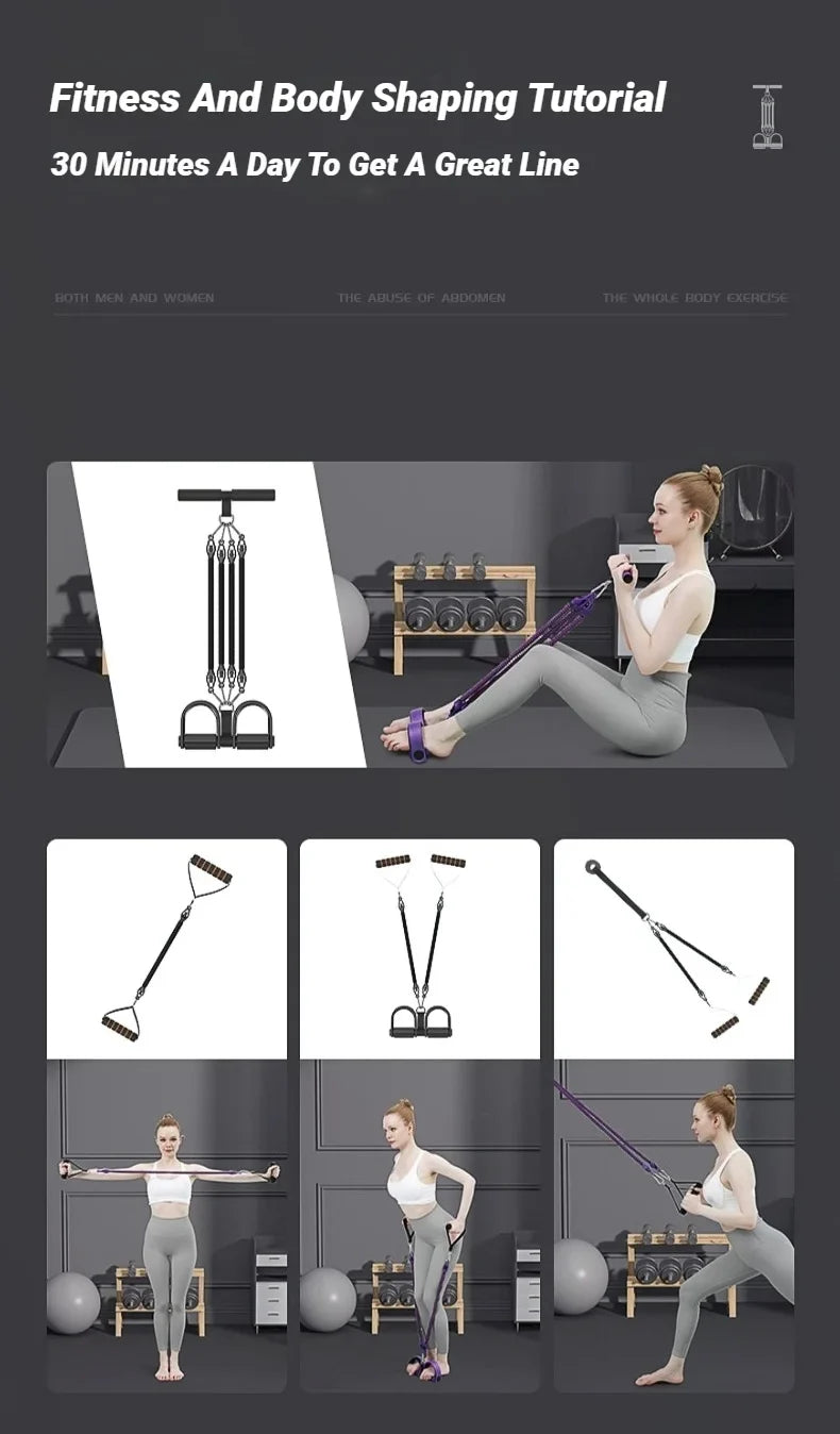 2025 Viral Mens Pedal Exerciser Tensioner - Back Ab Core Waist Full Body Home Workout Dazzle