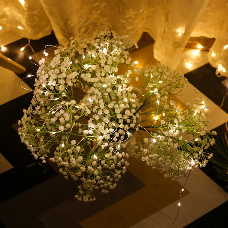 20M USB LED String Lights Copper Silver Wire Garland Light 5V Waterproof Fairy Lights Party Decoration For Christmas Wedding Dazzle Frenzy