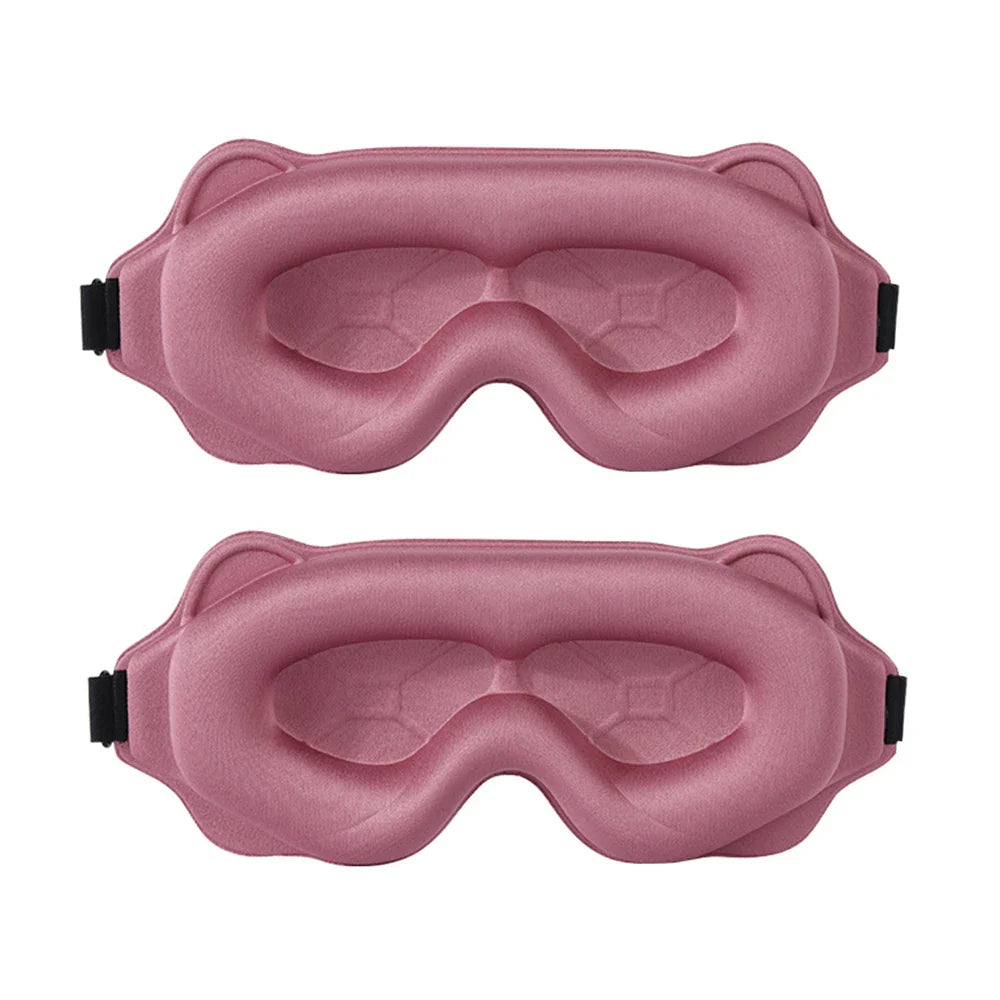 2025 Viral 3D Sleep Mask - Total Blackout High-Tech Foam No Light Leak Travel Eyeshade Dazzle