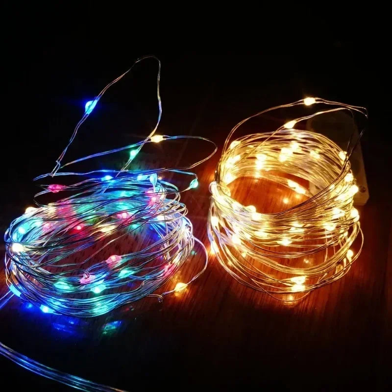 LED String Lights Atmosphere Small Colored Light USB Battery Powered Fairy Lights For Christmas Outdoor Room Festival Decor Dazzle Frenzy