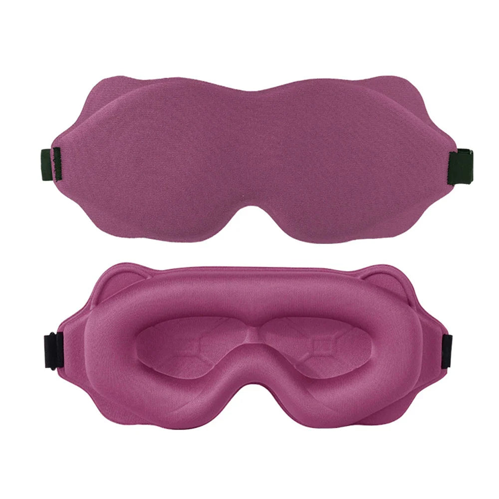 2025 Viral 3D Sleep Mask - Total Blackout High-Tech Foam No Light Leak Travel Eyeshade Dazzle
