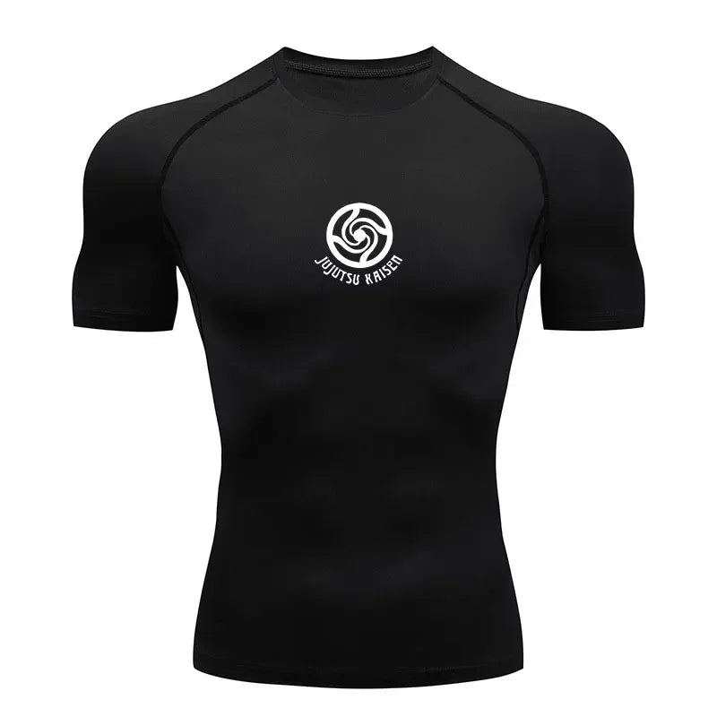 2025 Viral Jujutsu Kaisen Compression Shirt - Anime Fitness Gym T-Shirt Breathable True Fit Dazzle