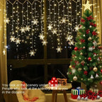 110V 220V Snowflakes  Curtain Garland on The Window Fairy Lights New Year Garland Festoon Led Lights String Christmas Decor Dazzle Frenzy