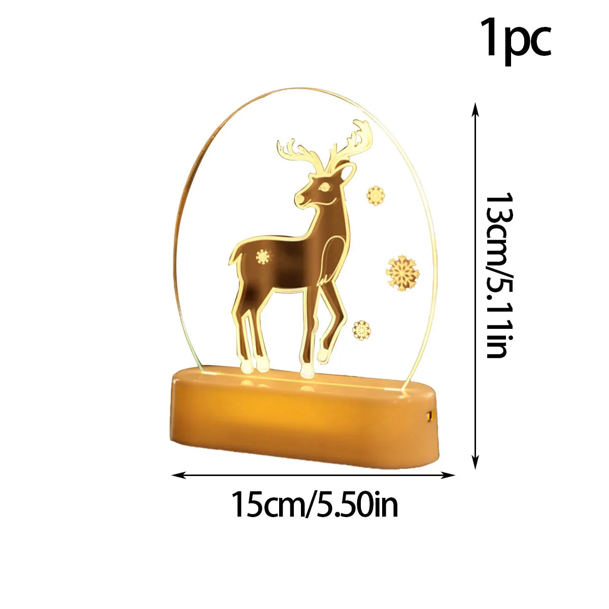 Christmas Personalized Acrylic LED Night Lights 2025 New Year Christmas Kids Gift Christmas Ornaments Atmosphere Lights Dazzle Frenzy