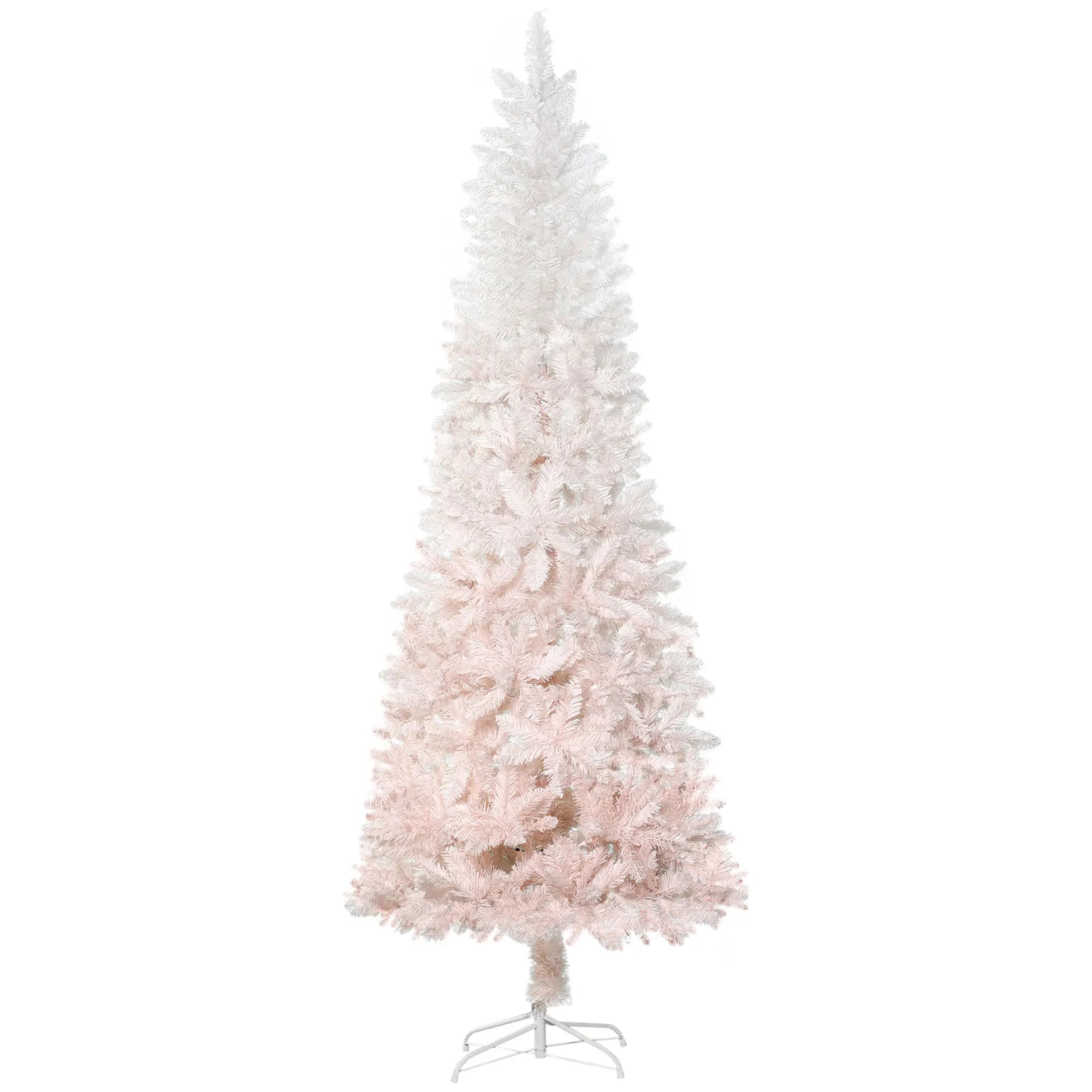 Artificial Christmas Tree 7' Indoor Realistic Holiday Decoration, 616 Tips, Pink Dazzle Frenzy