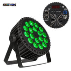 SHEHDS LED Flat Par Lighting18x12W RGBW/18x18W RGBWA+UV Aluminum Flat Par DJ Light For Disco Christmas Lights Audience Dazzle Frenzy