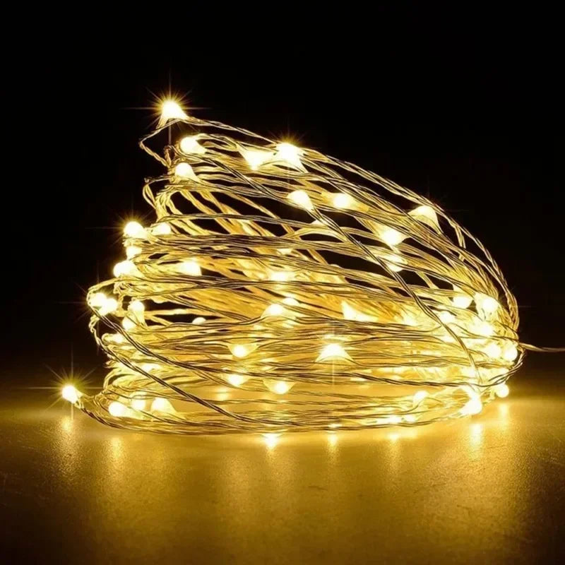 LED String Lights Atmosphere Small Colored Light USB Battery Powered Fairy Lights For Christmas Outdoor Room Festival Decor Dazzle Frenzy