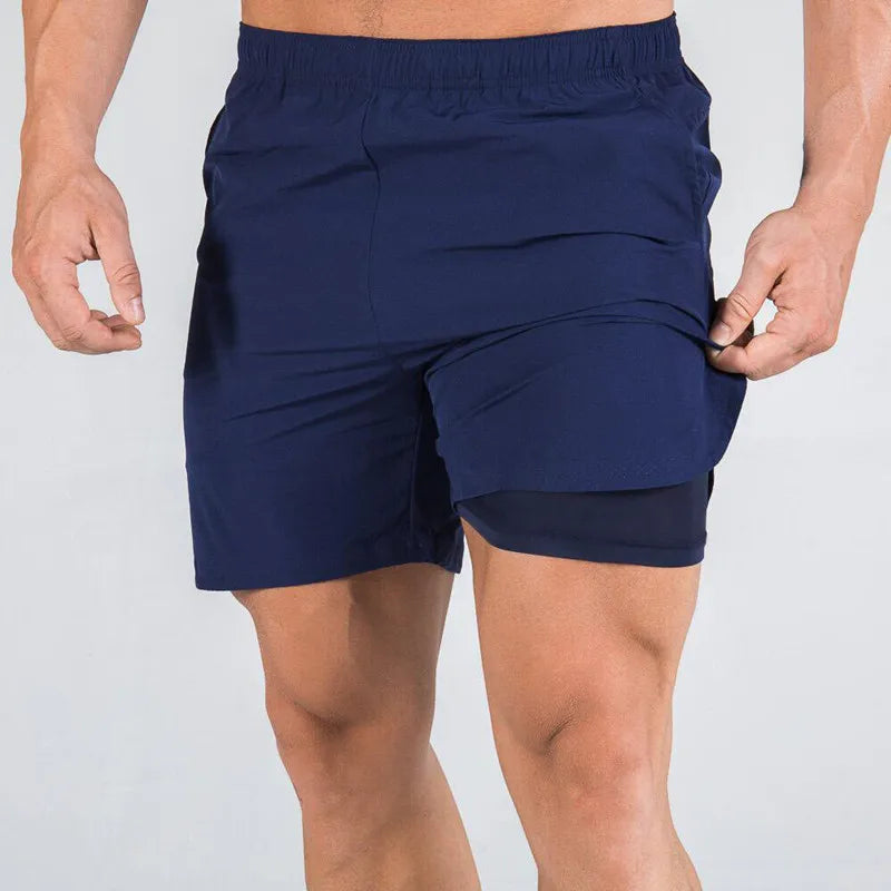 2025 Viral Stoic Empire Men's Gym Shorts - Quick Dry Double Layer Hidden Pocket Training Dazzle