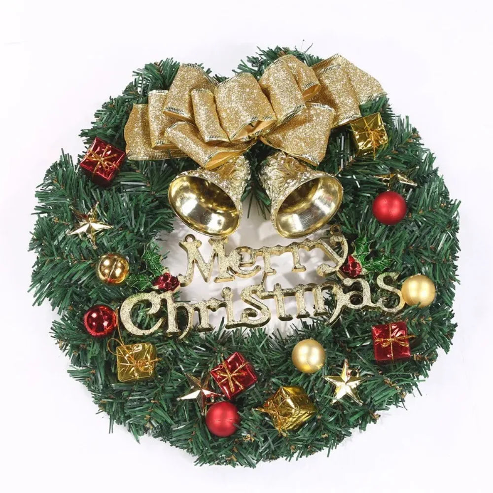 sp Hot Sale Merry Christmas Decoration Wreath Manufacturer Artificial Greenery Christmas Garland Decoration Dazzle Frenzy