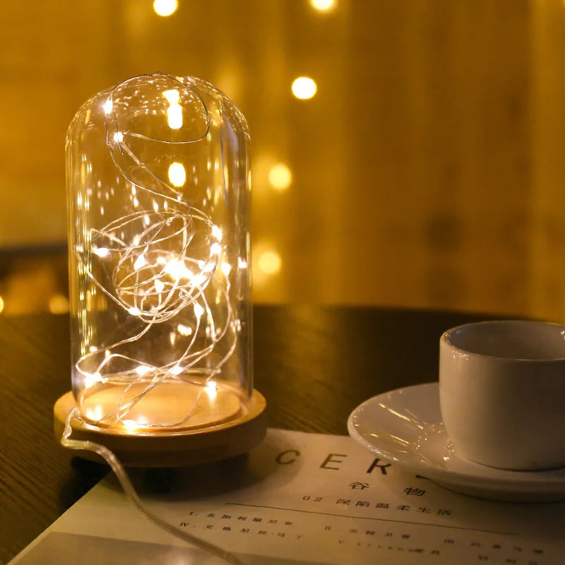 20M USB LED String Lights Copper Silver Wire Garland Light 5V Waterproof Fairy Lights Party Decoration For Christmas Wedding Dazzle Frenzy