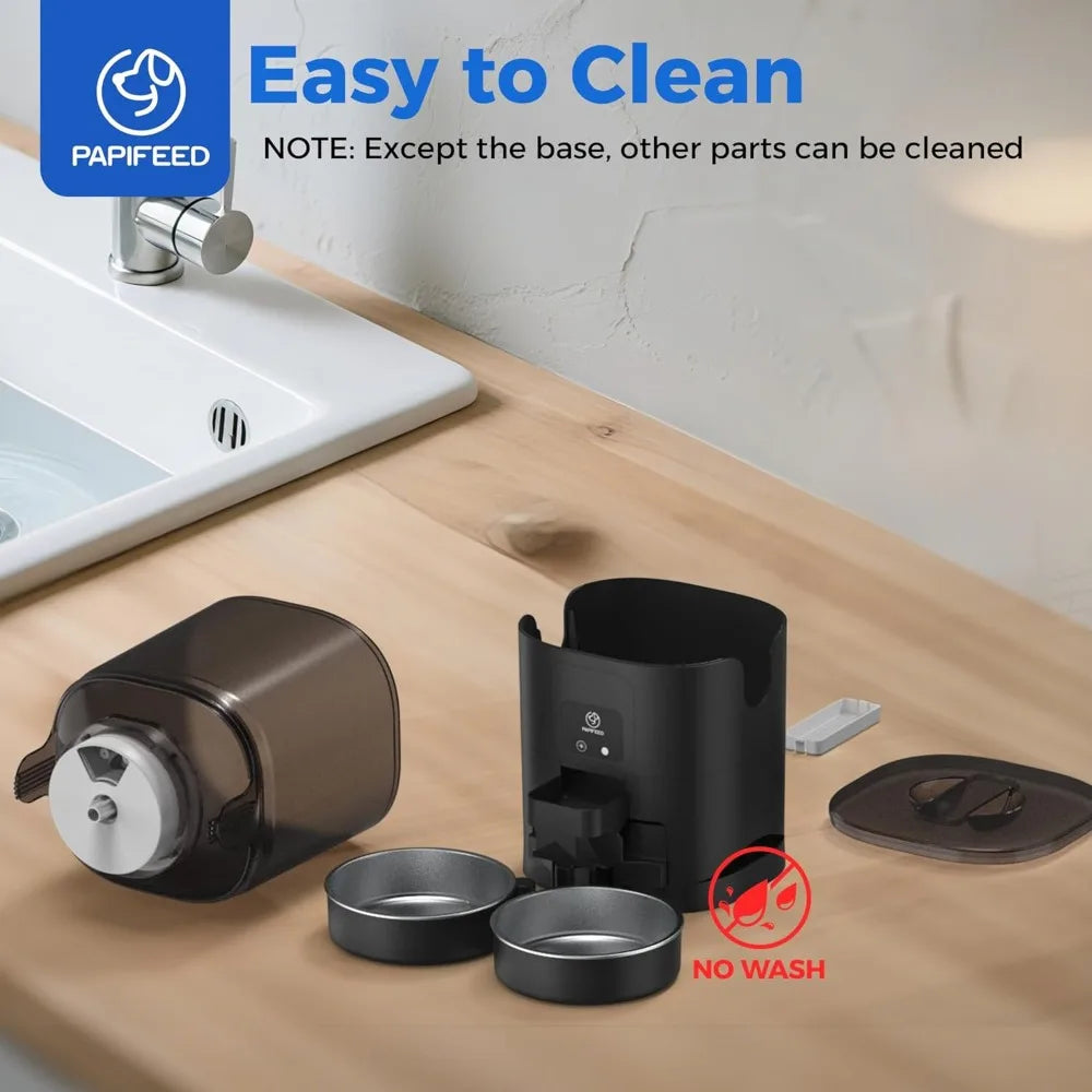 2025 Viral WiFi Automatic Cat Feeder - Dual Bowl Anti-Fight 7L App Control For Two Cats Dazzle