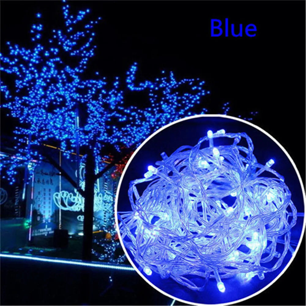 Christmas Lights 5M 10M 20M 30M 50M 100M Led String Fairy Light 8 Modes Christmas Lights For Wedding Party Holiday Lights Dazzle Frenzy
